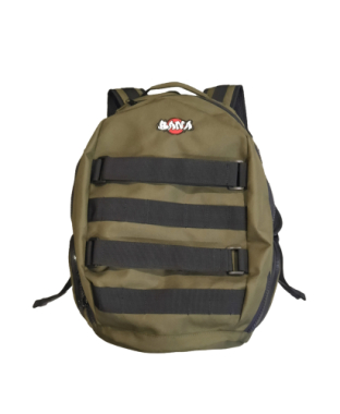 Mochila bana estilo urbano com porta-skate olive
