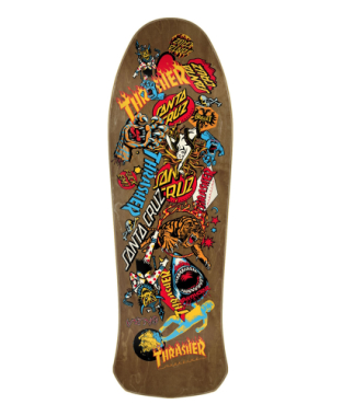 Santa cruz x thrasher deck thrasher salba oops 10.4