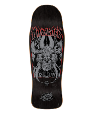 Santa cruz x thrasher deck thrasher winkowski black 10.34