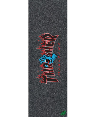 Scr x thrasher griptape screaming flame logo