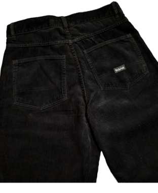 Calça baggy bana bombazine black