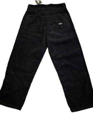 Calça baggy bana bombazine black