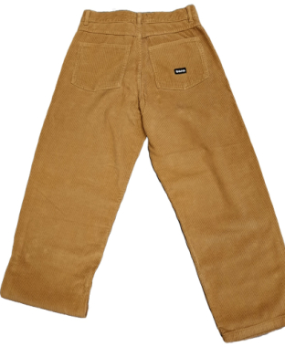 Calça baggy bana bombazine tan