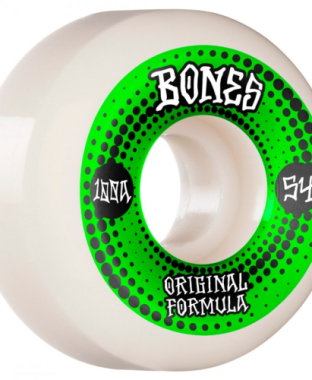 Rodas bones 100s 5 formula v5 sidecut white - 54mm
