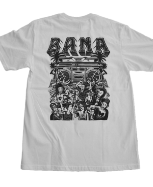 Bana we are all music tee white